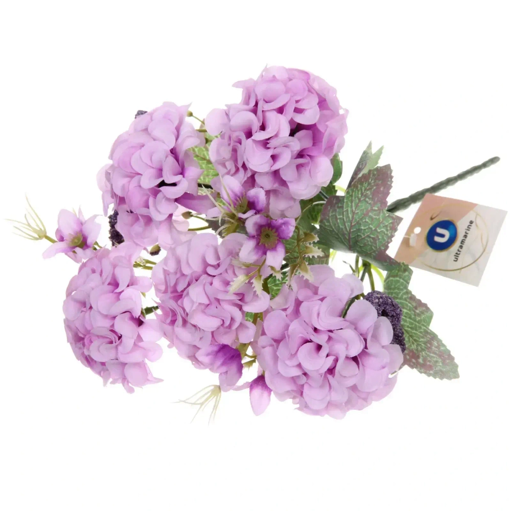 Искусственные цветы «Летнее вдохновение» Гортензия 30см цвет сиреневый