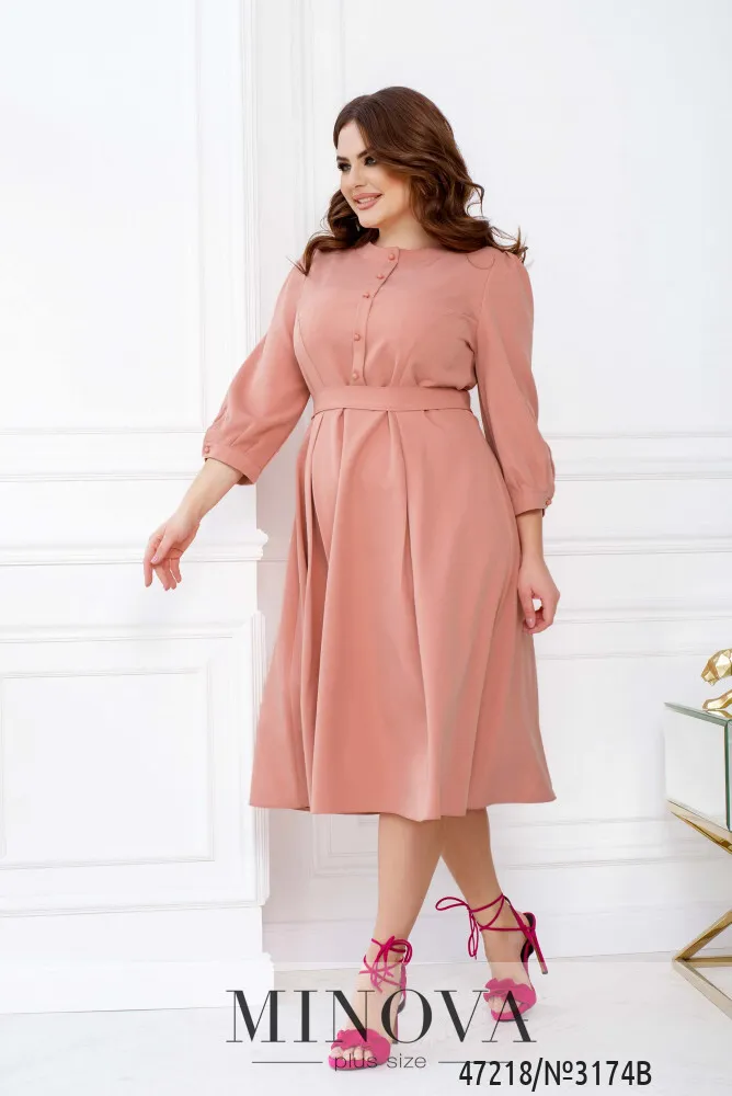 Платье 3174B-пудра Minova