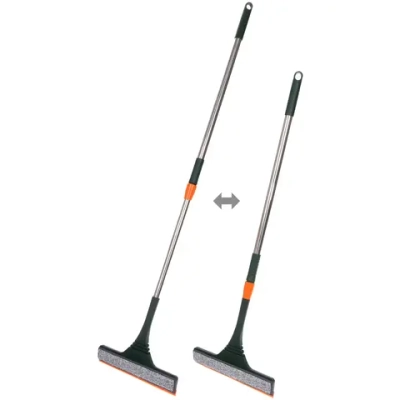 Окномойка для мытья стекол телескопическая ручка 110см губка 28см в комплекте две насадки