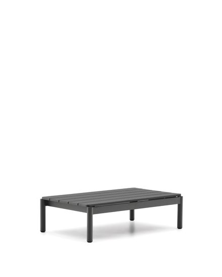 Журнальный столик Sorells из серого алюминия 57 x 91 см