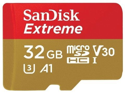 Карта памяти SanDisk Extreme microSDHC Class 10 UHS Class 3 V30 A1 100MB/s 32GB (SDSQXAF-032G)