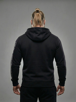 Толстовка с капюшоном и карманом на молнии мужская LEGENDA Варяги черная