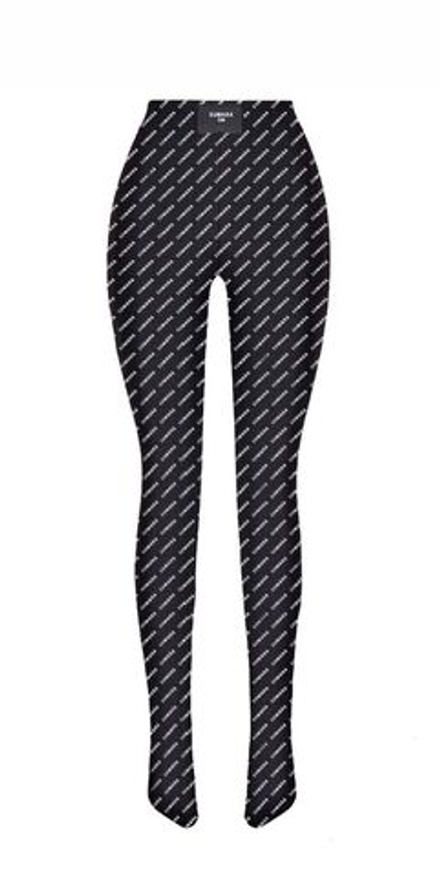 Лосины с логотипом из бифлекса