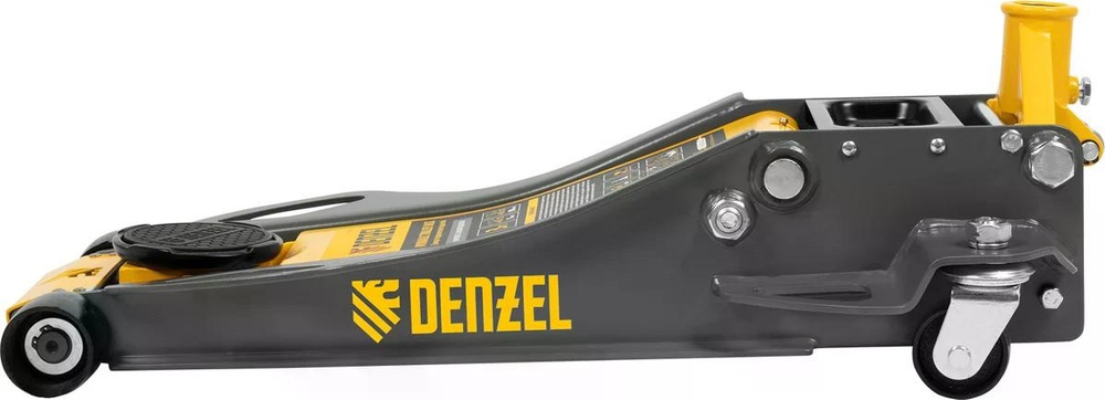 Домкрат подкатной DENZEL 51250 гидравлический 3 т, 75-500 мм, низкий подхват