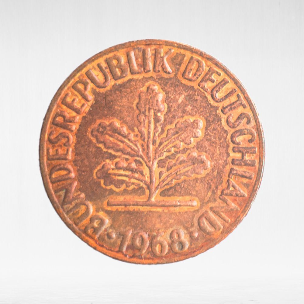 Germany, 1 Pfennig, 1968, (Karlsruhe Mint - "G"), VF