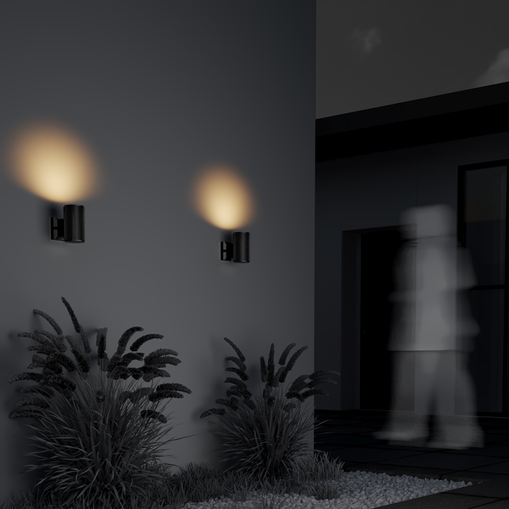 Уличный настенный светильник Outdoor O419WL-01B