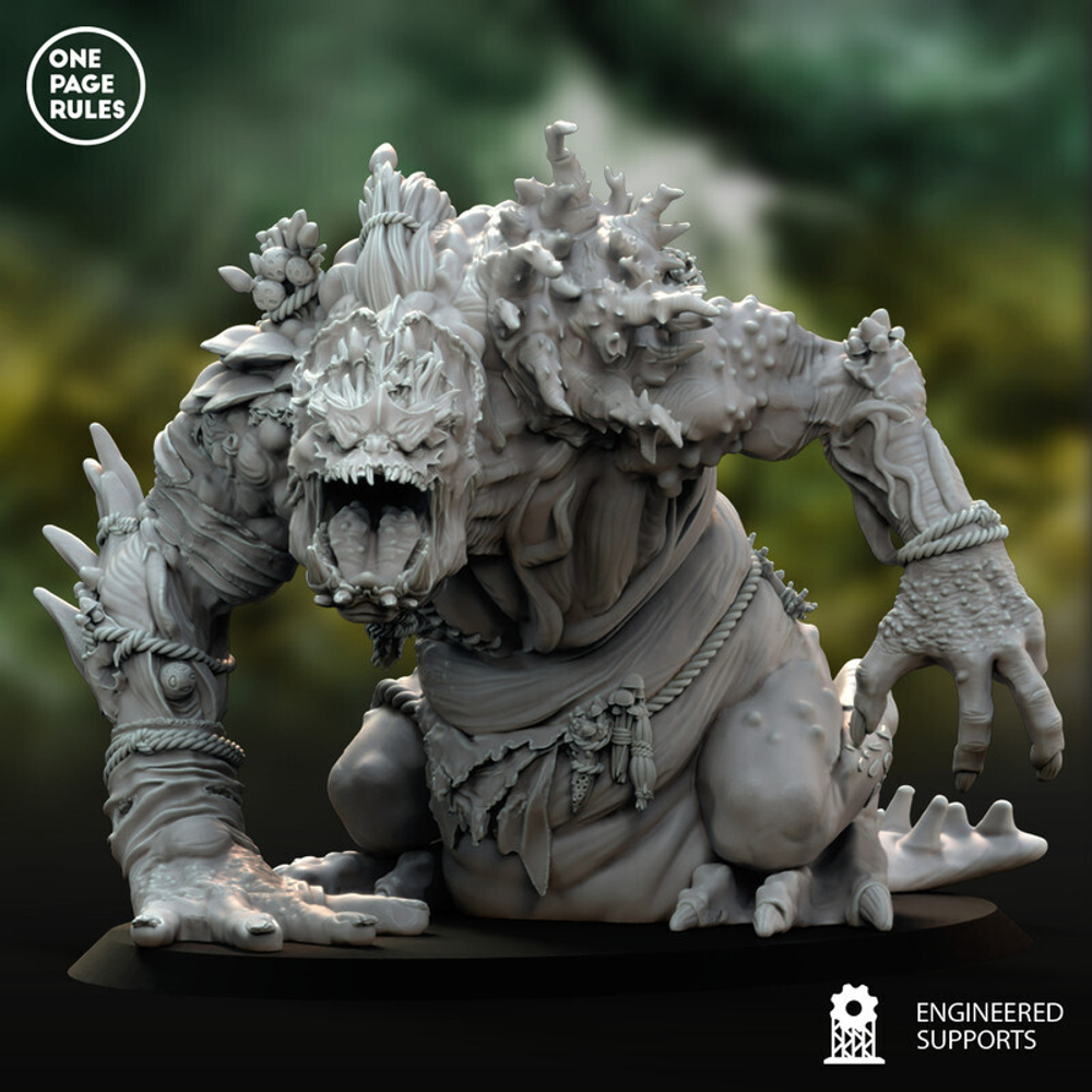 Grand Alliance Chaos Maggotkin of Nurgle Beast of Nurgle (60мм) миниатюра для dnd, днд, pathfinder, фентези, Настольная игра, НРИ, Варгейм, РПГ