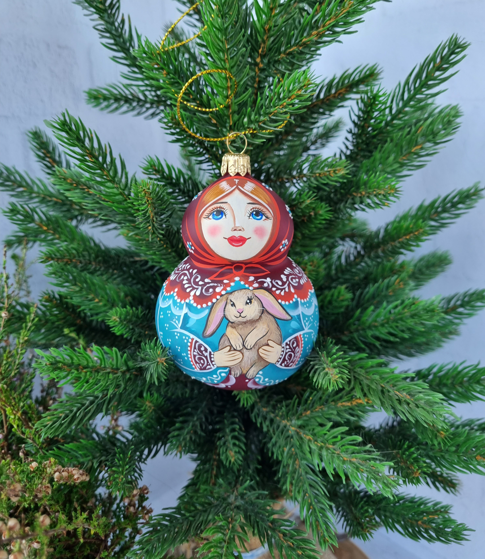 Матрешка стеклянная Настенька