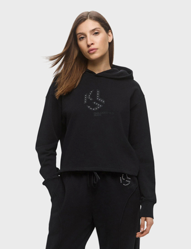 Толстовка KARL LAGERFELD JEANS Reg Studded Hoodie