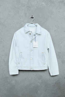 ZARA STORIESZ - ДЖИНСОВАЯ КУРТКА SUPER BLEACH, ГОЛУБОЙ