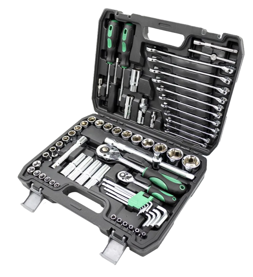 Набор инструментов 69 предмета/автомобильный 1/4, 1/2