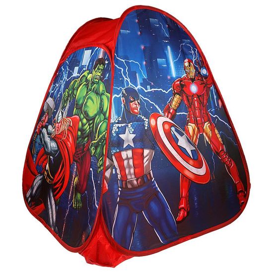 Палатка детская игровая супергерои, 81х90х81см, в сумке Играем вместе