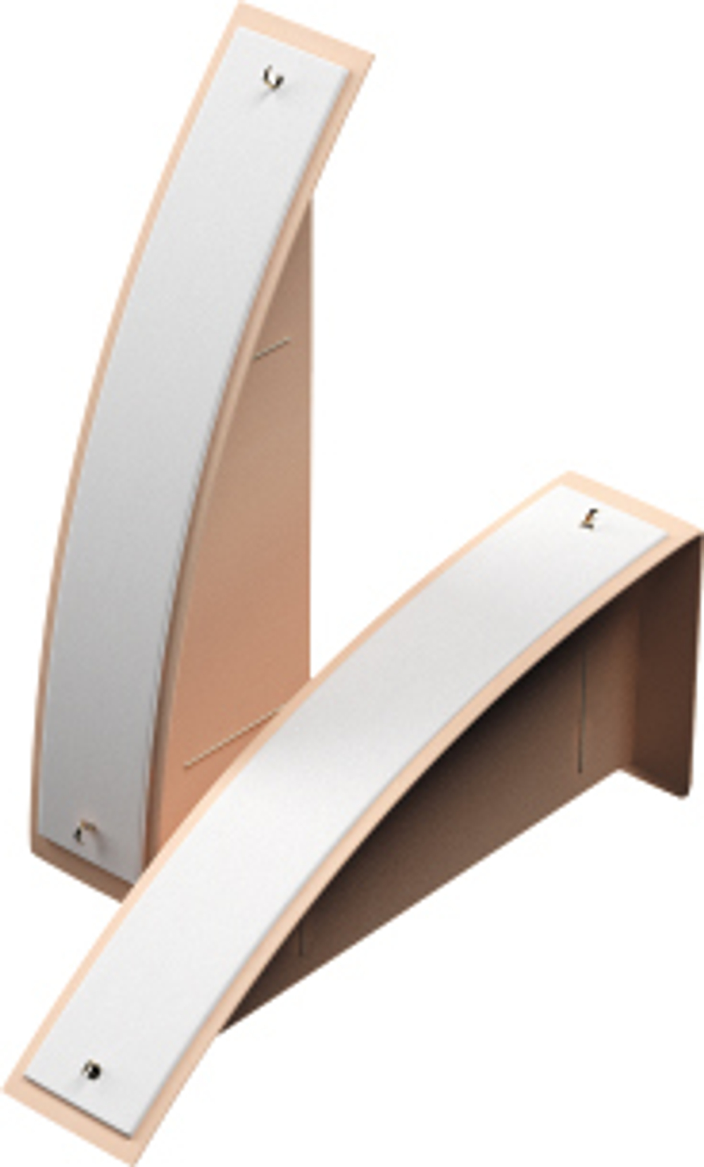 Подставка для браслета/вертикальная/2 крючка/накладка/ф.№6 (2 резинки)