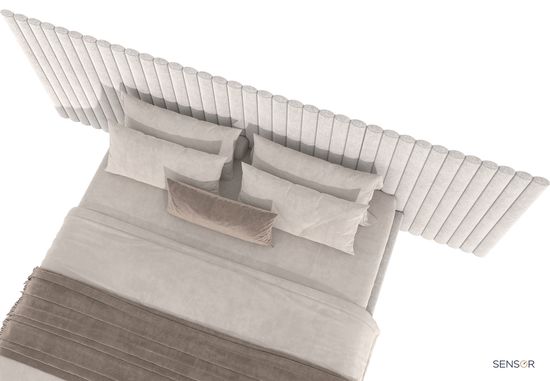 Кровать Мадрид с широким изголовьем