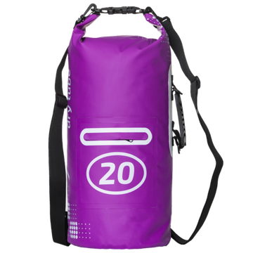Гермомешок 20 литров фиолетовый с лямкой  и карманом Marlin Dry Tube 20 L