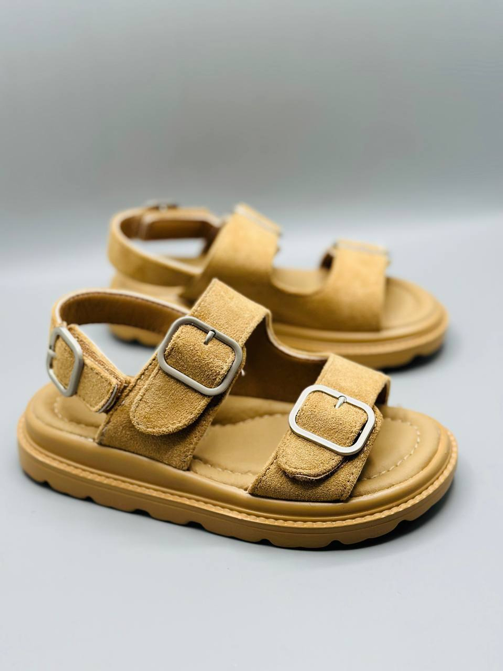 Удобные детские замшевые босоножки Buba Suede