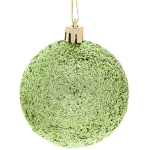 Новогодние шары 6 см (набор 24 шт) «Микс фактур», салатовый