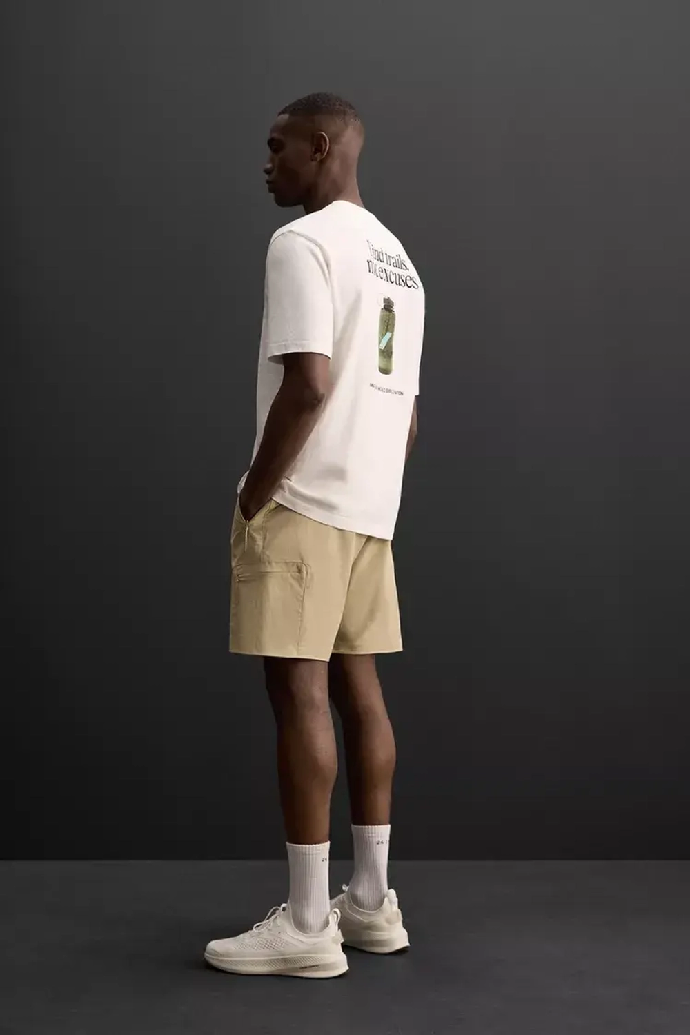 ZARA ФУТБОЛКА С ПРИНТОМ NALGENE ®, БЕЛЫЙ