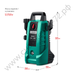 ЗУБР 115 Атм, 1500 Вт, мойка высокого давления, пистолет МИГ-180 (АВД-115)