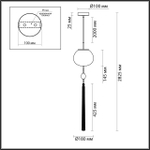 5432/1 ODL_EX Подвес E14 1*40Вт 220В IP20 MODERN
