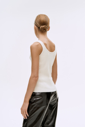 Майка из трикотажа (Не алкоголичка), молочная