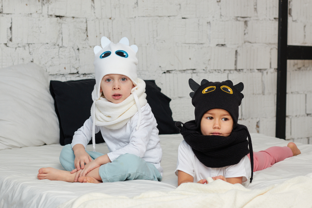 Снуд-резинка вязаный (Черный)