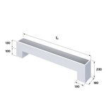 Конвектор напольный Royal Thermo STEP-130/180/1000-2-N-WT-LG-NA