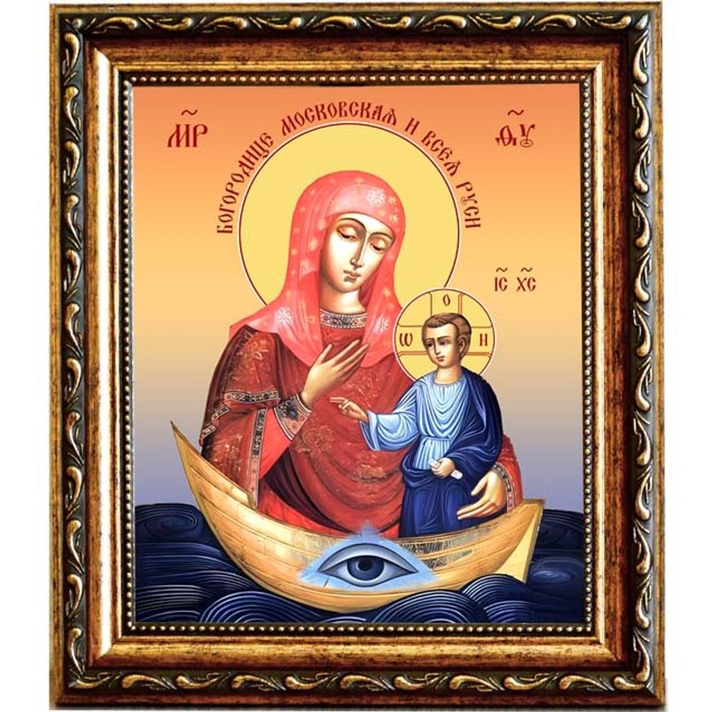 Богородица Московская Всея Руси. Икона на холсте.