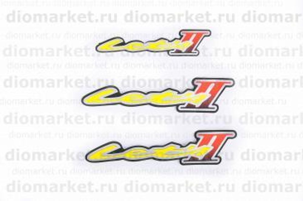 Наклейки (набор)   Suzuki LET&#39;S 2   (15х3см, 3шт)