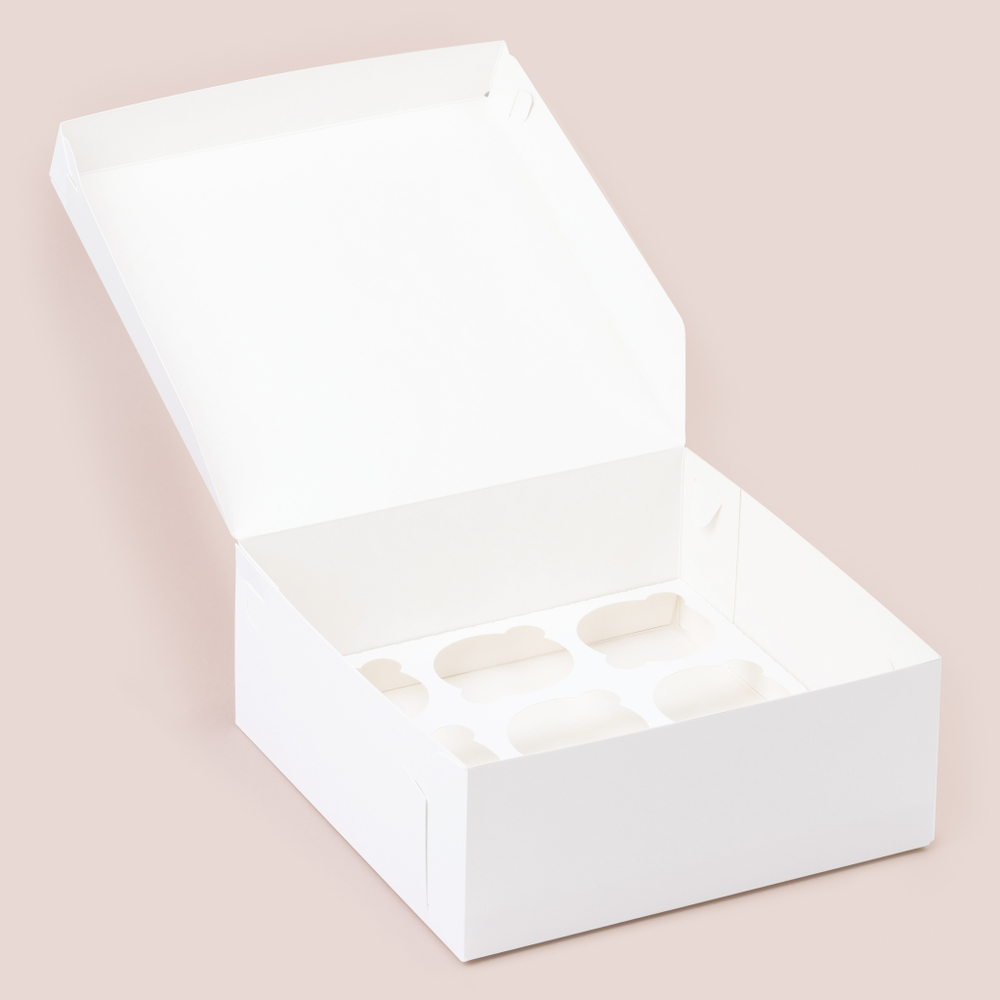 Коробка для 9 капкейков без окна 235*235*100 мм