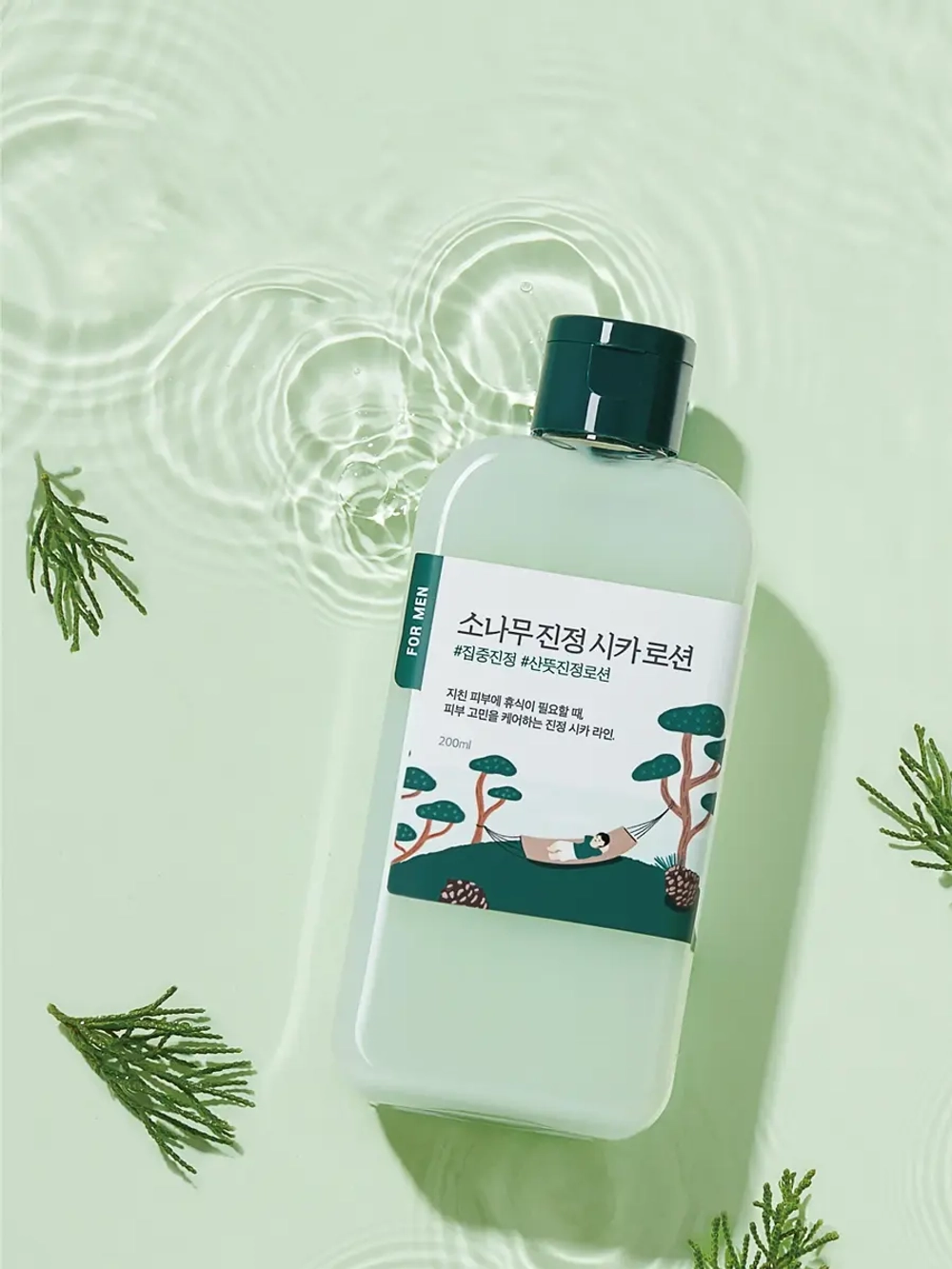 Round Lab Мужской успокаивающий лосьон с экстрактами сосны и центеллы For Men Pine Calming Cica Lotion 200 мл