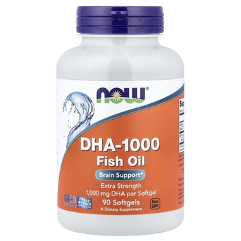 Now Foods DHA-1000 Fish Oil 90 Softgels , Омега 3 ДГК 1000