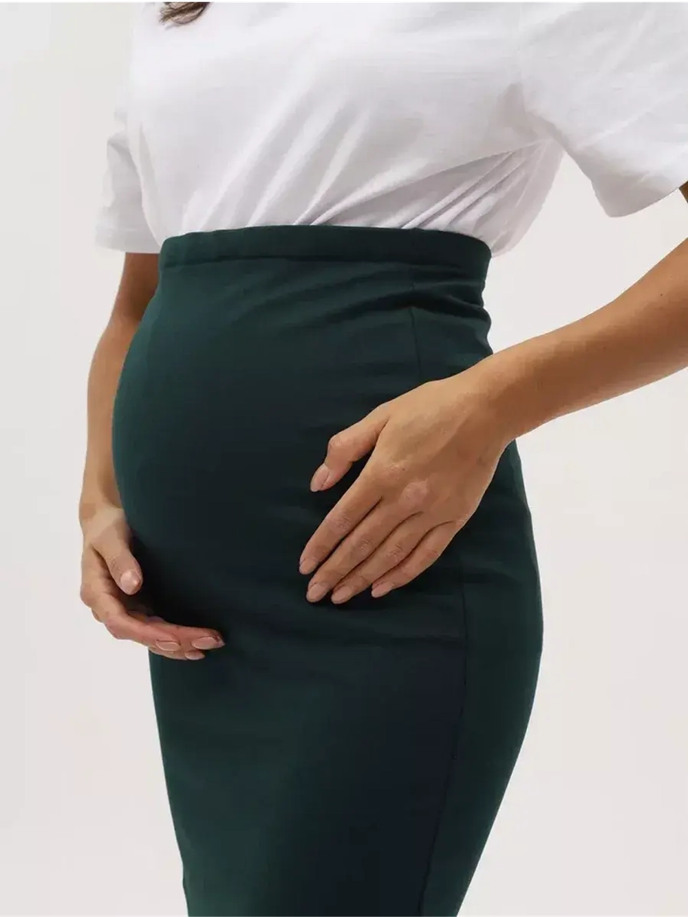 Юбка для беременных миди