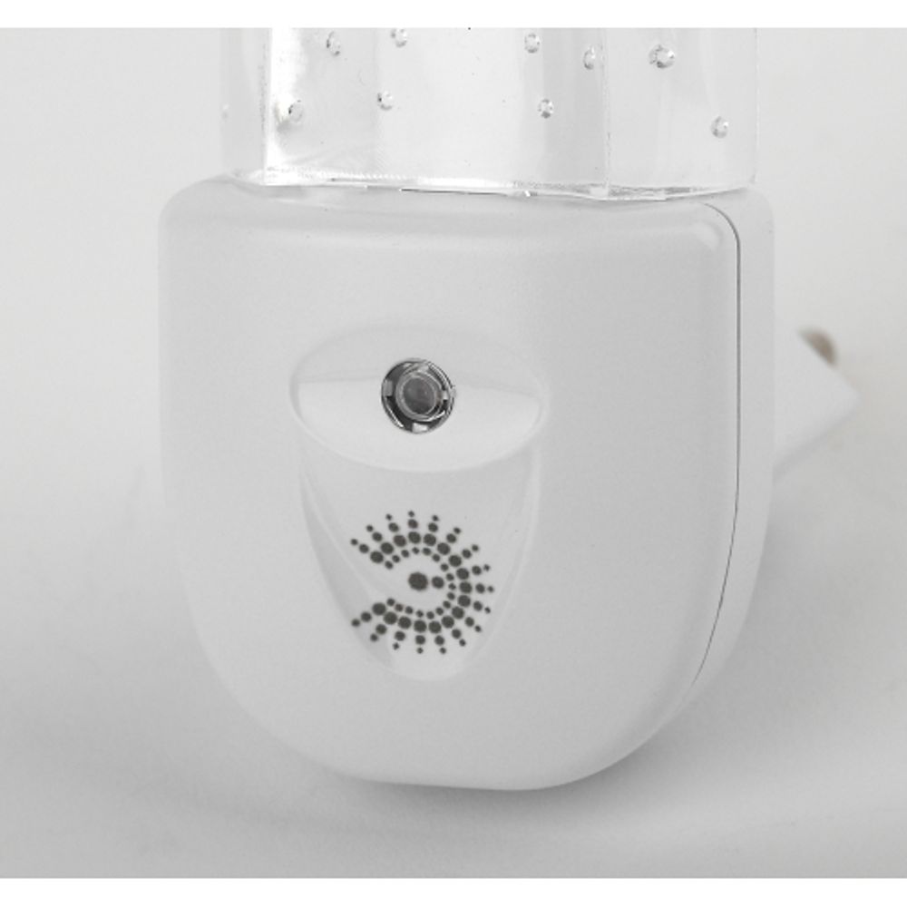 Ночник - светильник светодиодный ЭРА NN-619-LS-W в розетку с датчиком освещенности белый