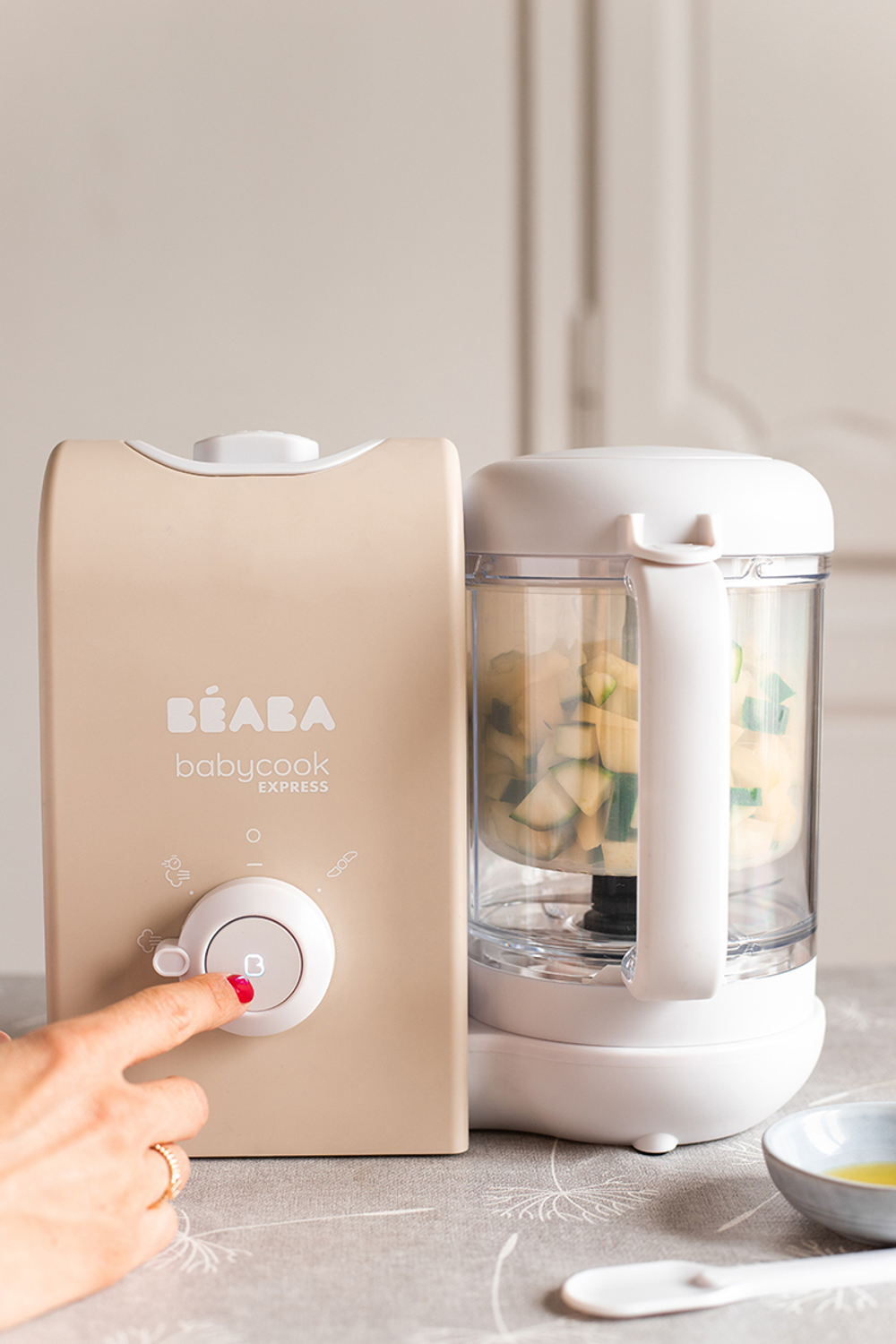 Блендер-пароварка для детского питания 5 в 1 BEABA Babycook Express бежевый