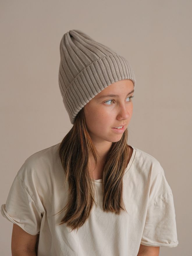 Шапка вязаная-резинка ЗИМА (Жемчуг) АЛЕКС