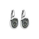 Серьги Qudo Tivola Silver Night 303126 BW/S