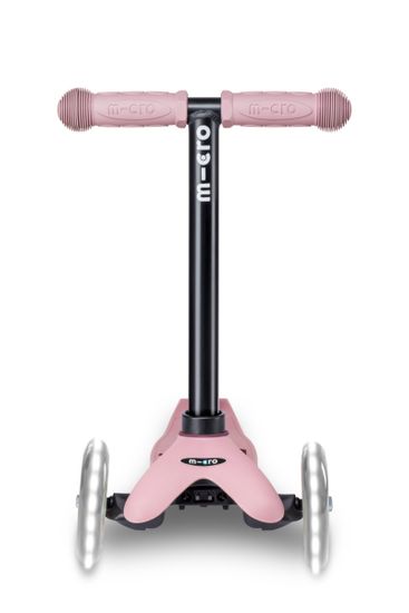 Самокат-качалка Mini Micro Deluxe Rock & Go LED, пудрово-розовый