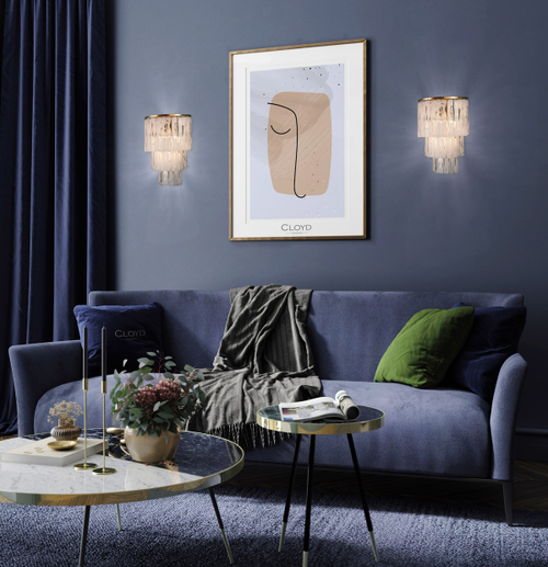 Бра Cloyd NANSEN W3 / выс. 42 см - латунь (арт.20221)