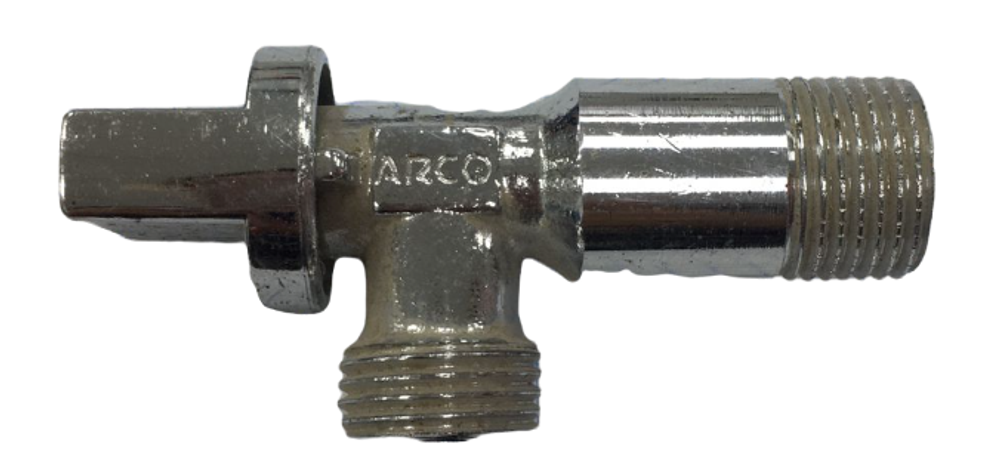 Кран шаровый для стир. машин угловой хром НН 1/2 ARCO