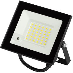 Прожектор светодиодный уличный ЭРА LPR-041-1-65K-020 20Вт 6500K IP65 нерег СВЧ датчик движения гарантия 2 года | Прожекторы Стандарт