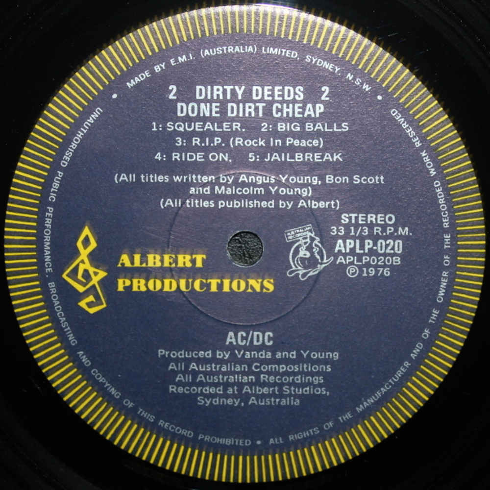 AC/DC / Dirty Deeds Done Dirt Cheap (LP)