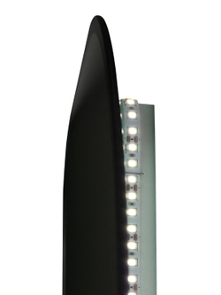Зеркало "Torry Led" с фоновой подсветкой, бесконтактным сенсором, черной окантовкой 500х700