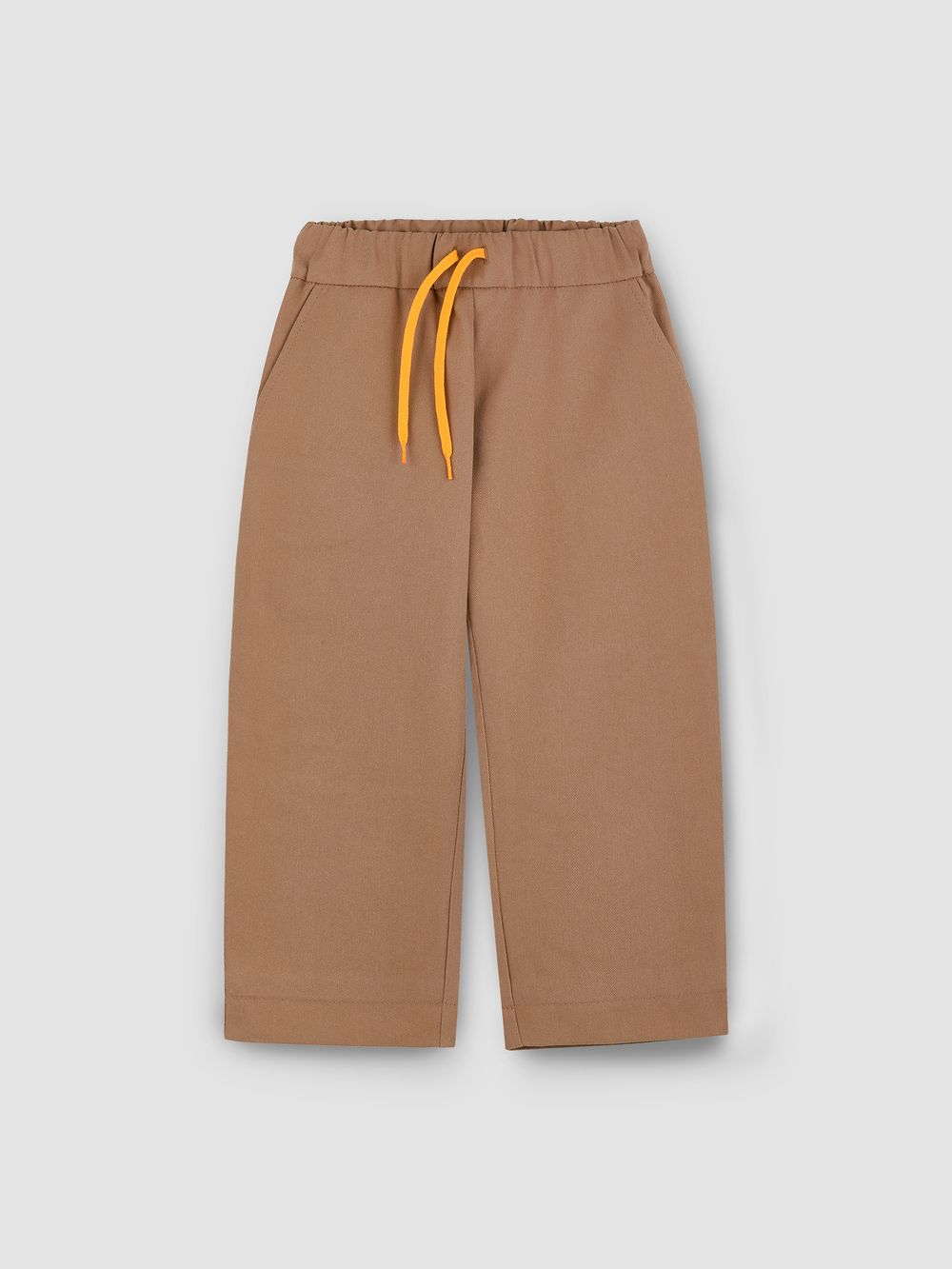 Брюки из денима на подкладке цвета мокко