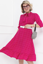 ПЛАТЬЕ ВОЛЬТЕРНО (ФУКСИЯ) Bellovera (Акция)