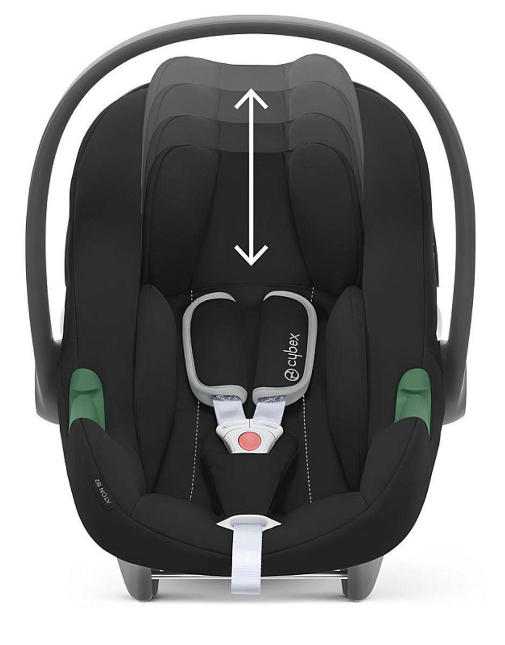 Детская коляска Cybex Balios S Lux BLK Aton B2 i-Size 3 в 1 Moon Black с дождевиком/Volcano Black