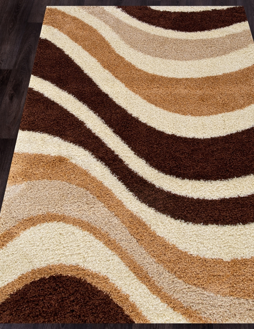 Comfort Shaggy s607 BEIGE-BROWN Рулон