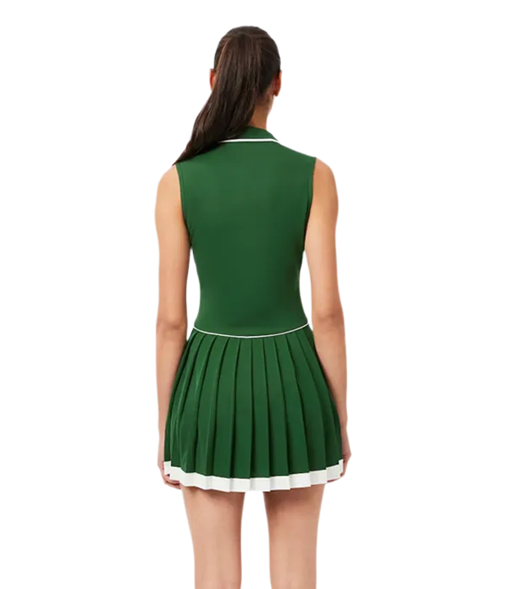 Платье Lacoste Green-White 2025 для падел