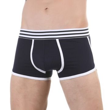 Мужские трусы боксеры темно-синие Romeo Rossi RR6062-9