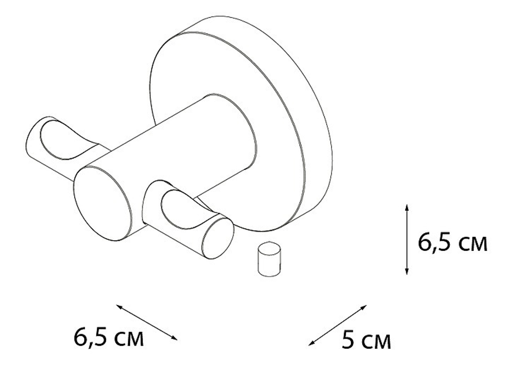Крючок FIXSEN "HOTEL" двойной FX-31005C